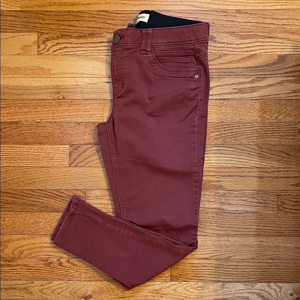 Democracy “Ab” Technology Rust Orange Skinny Pants Sz 10